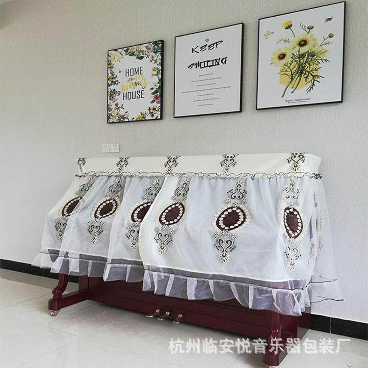 yiye音月琴罩GQBZu布罩艺乐器罩韩式钢琴套防尘n凳罩2件套