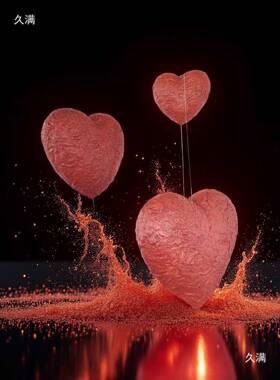 玻璃钢心形悬浮店摆件庭院酒爱件婚姻现场布置t$*&lznl心装饰摆品