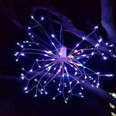 2-025台网红铜线烟透明发光小花鸟酒吧商场婚庆舞布婚置装饰包邮