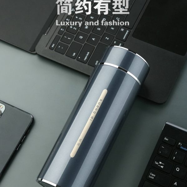匡迪保温杯男316不锈钢高档商务茶水分离460ml茶杯车载水杯子定制