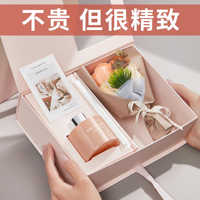 生日礼物女生送妈妈送给母亲节送长辈给实M用小精致的花束香薰礼