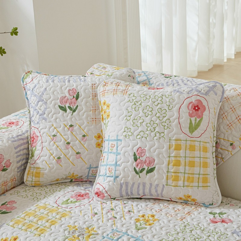 纯棉面料沙发垫四季通用防滑夹棉加厚布艺实木简约田园花卉卡通罩,包装,包装胶带,淘宝优惠券,粉丝福利购,淘宝优惠卷