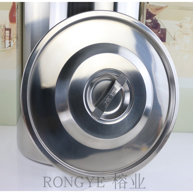 加厚304不锈钢汤桶汤锅盖内径20/25cm30/35/40cm凹凸平面盖单独盖