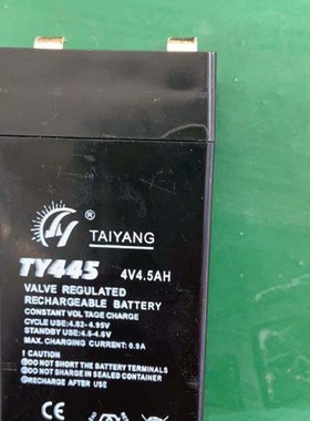 TAIYANG电池TY445 4V4.5AH电子秤 台秤 吊钩秤 计价秤蓄电池