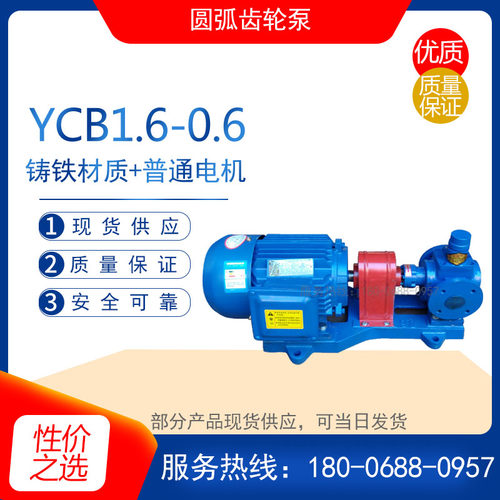 YCB1.6-0.6型型圆弧式齿轮泵 YCB3.3-1.6 增压泵 燃油泵 液压油泵