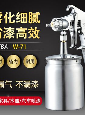 原装喷漆枪高雾化W-71W77汽车家俱101面漆喷涂工具抢气动油漆喷枪