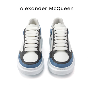 ALEXANDER MCQUEEN亚历山大麦昆春秋蓝尾厚底休闲运动鞋小白鞋