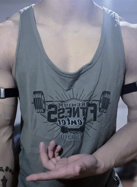 男生袖箍a体育生1S臂环型男0M臂带健身舞蹈商务正装2.5CM弹性袖环