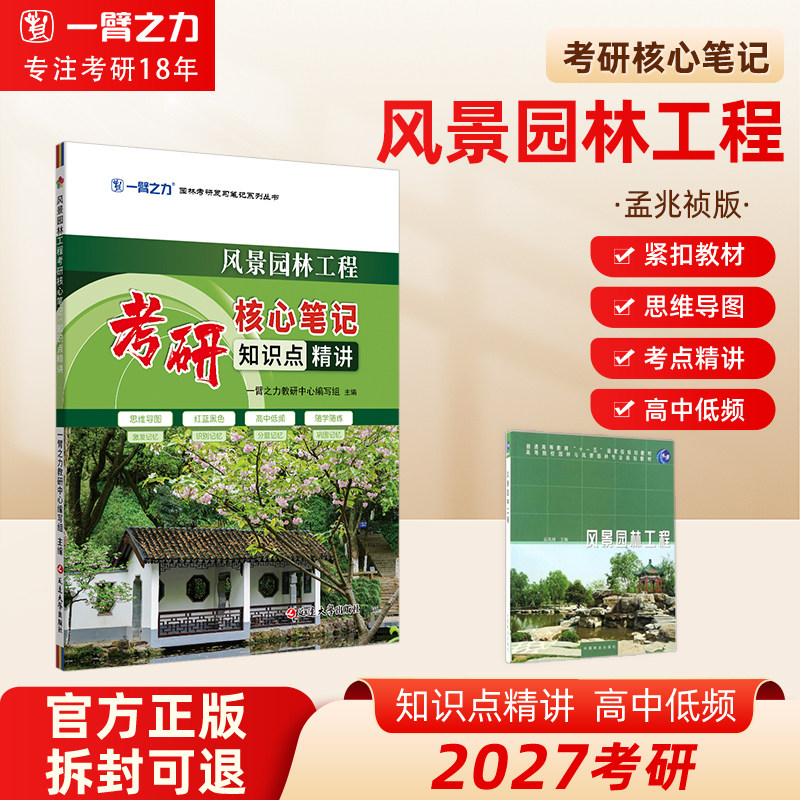 一臂之力风景园林工程孟兆祯版版考研核心笔记园林学工程学知识点精讲重点难点突破复习资料思维导图