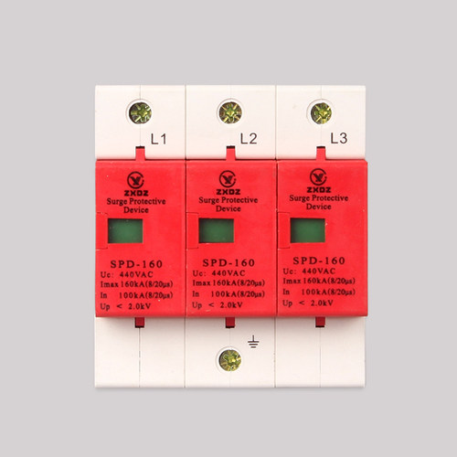 中厦浪涌家用防雷击避雷器开关电涌泳保护器SPD160KA3P3极380vB级