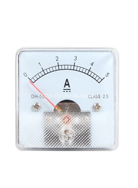 指针式直流电流表DH-50 3A 5A 口罩机 超声波设备专用50*50mm