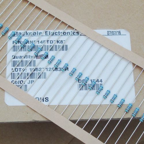 10个日本SEI 7.87K 7K87电阻1/4W 0.25W铜脚金属膜RNF14FTD7K87