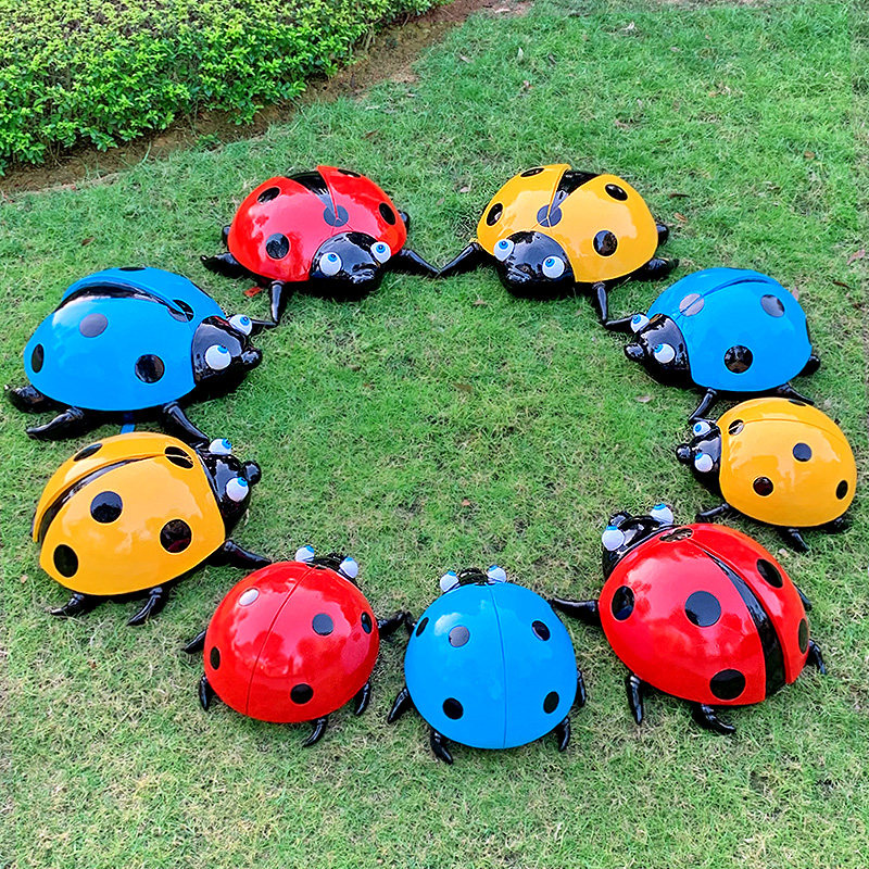 仿真七星瓢虫雕塑户外甲壳虫玻璃钢摆件庭院园林草坪动物小品装饰,农用物资,苗木固定器/支撑器,淘宝优惠券,粉丝福利购,淘宝优惠卷