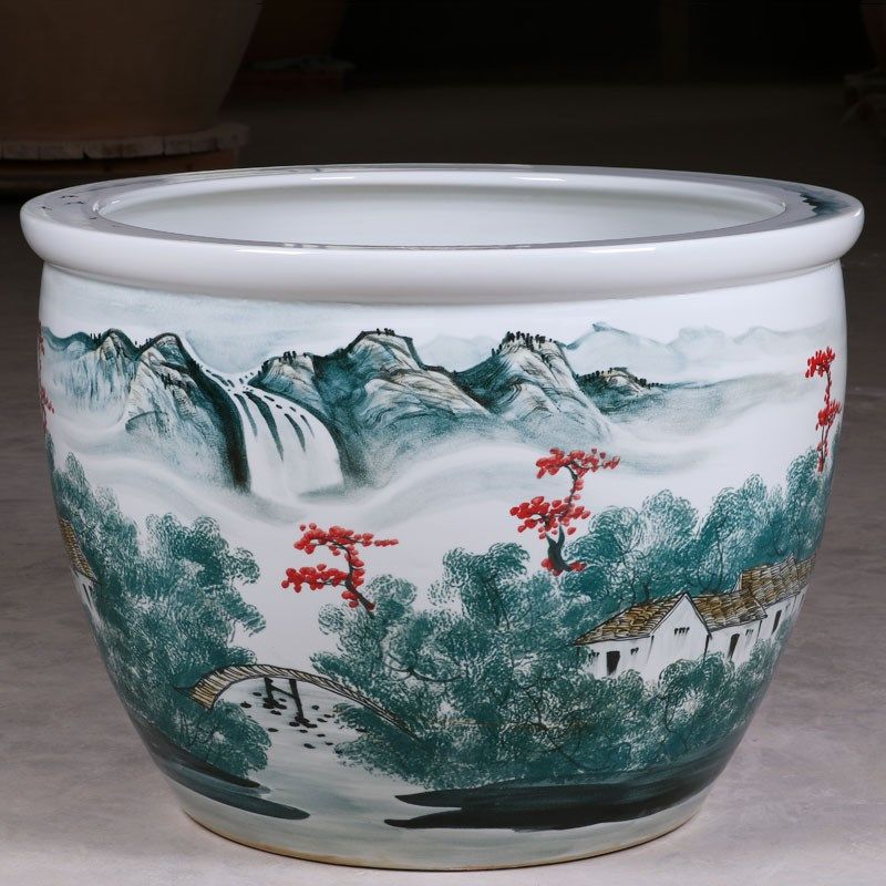 景德镇陶瓷鱼缸养金鱼缸睡莲盆荷花缸超大号乌龟养锦鲤缸庭院大缸,农用物资,苗木固定器/支撑器,淘宝优惠券,粉丝福利购,淘宝优惠卷