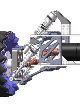 Robomaster Robocon 机器人底盘 单轮独立悬挂套件M1M101溪地创新
