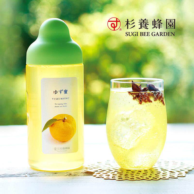 现货日本进口杉养蜂园水果蜂蜜柚子果汁可携式冲泡饮料品葡萄芒果