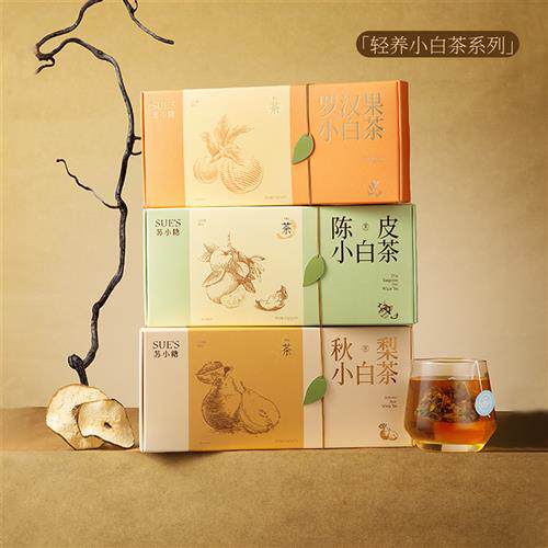 苏小糖陈皮罗汉果白茶秋梨润茶包独立包装茶叶礼盒送花茶养生壶