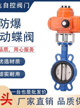 D971X-16 精小型防爆电动对夹蝶阀 DN50 65 80 100 125 150 200