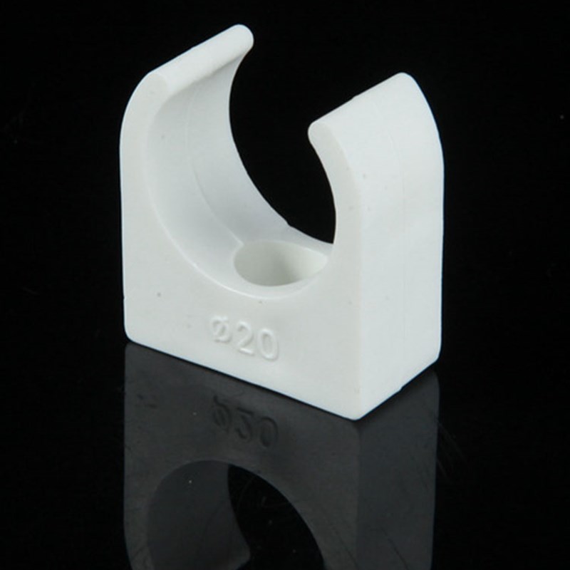 白色PPR管卡 20 25 32水管管夹管码 4分6分1寸U型管卡ppr管平角卡