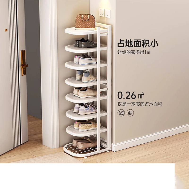 鞋架家用门口简易不锈钢小窄鞋架子转角置物架省空间入户多层鞋柜