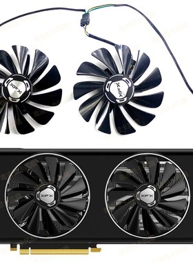 XFX/讯景RX 5500xt 5600xt 5700 5700xt黑狼版战狼版显卡散热风扇