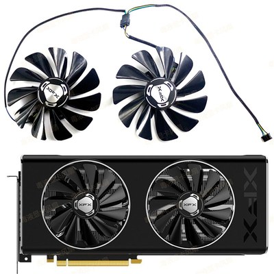 XFX/讯景RX 5500xt 5600xt 5700 5700xt黑狼版战狼版显卡散热风扇