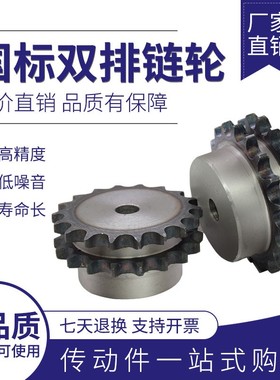 1寸16A标准双排链轮21齿22齿23齿24齿25齿26齿27齿28齿29齿30齿
