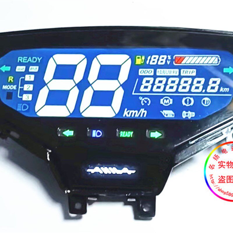 爱玛N300电动车专用仪表盘N300液晶仪表电量显示器显示屏60V和72V
