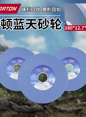 圣戈班诺顿砂轮平面磨床砂轮38A180*12.7*31.75 46K磨刀机砂轮