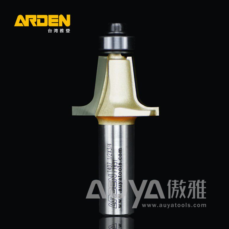 雅登锥型圆弧刀木工铣刀电木开槽刀具修边机刀头雕刻机锣刀