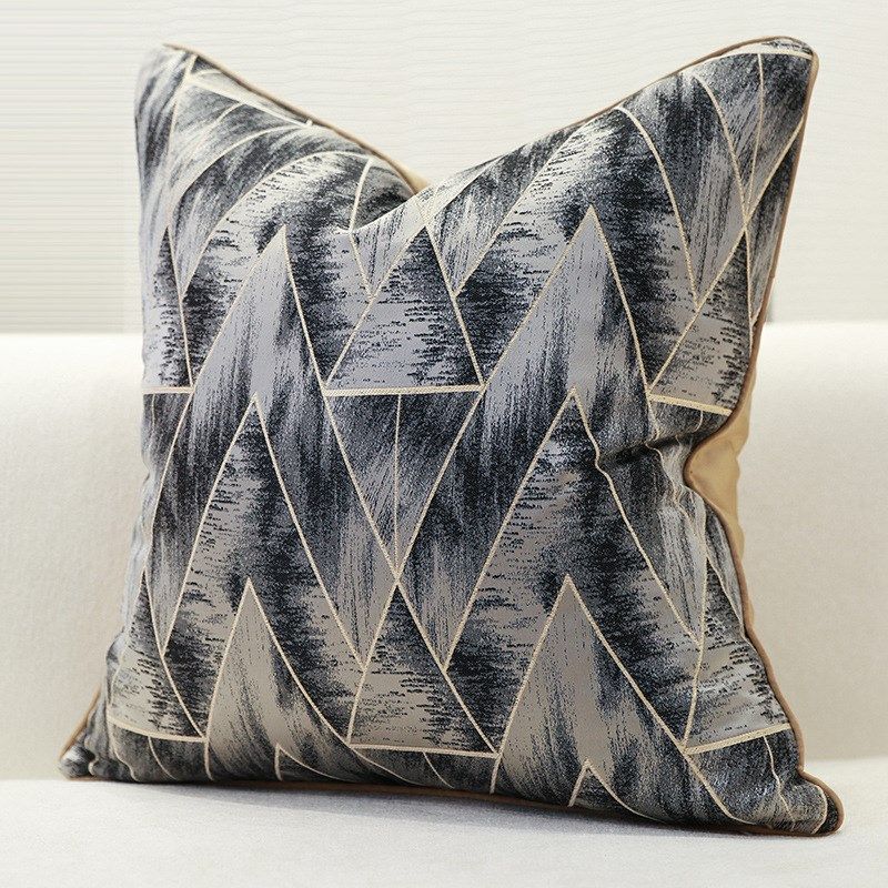 高精密提花几何系列组合现代简约轻奢样板房酒店别墅民宿靠垫抱枕