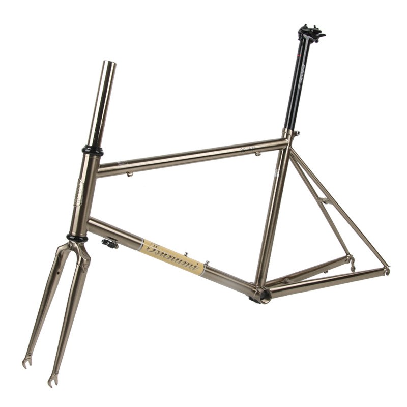 TSUNAMI海啸Angel天使451钢架4130铬钼钢小轮径车架22寸银色拉丝