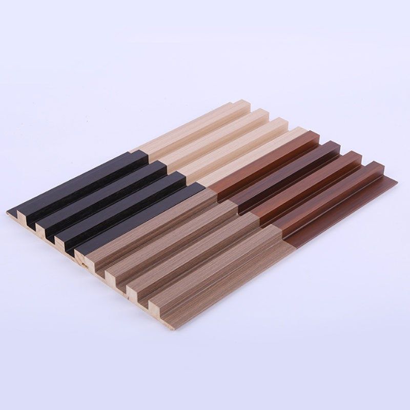 上海厂家木饰面格栅室内装饰背景墙实木免漆科定kd木饰面板