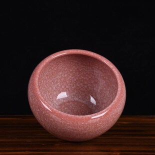 陶瓷鱼盆多肉水培花盆水仙花裂纹釉官窑摆件家居玄关博古架装饰品