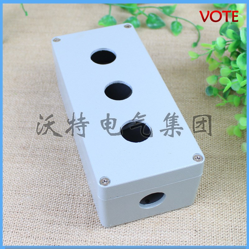 三位按钮控制操作箱/沃特事故控制盒 BOX-03开关按钮盒户外防水