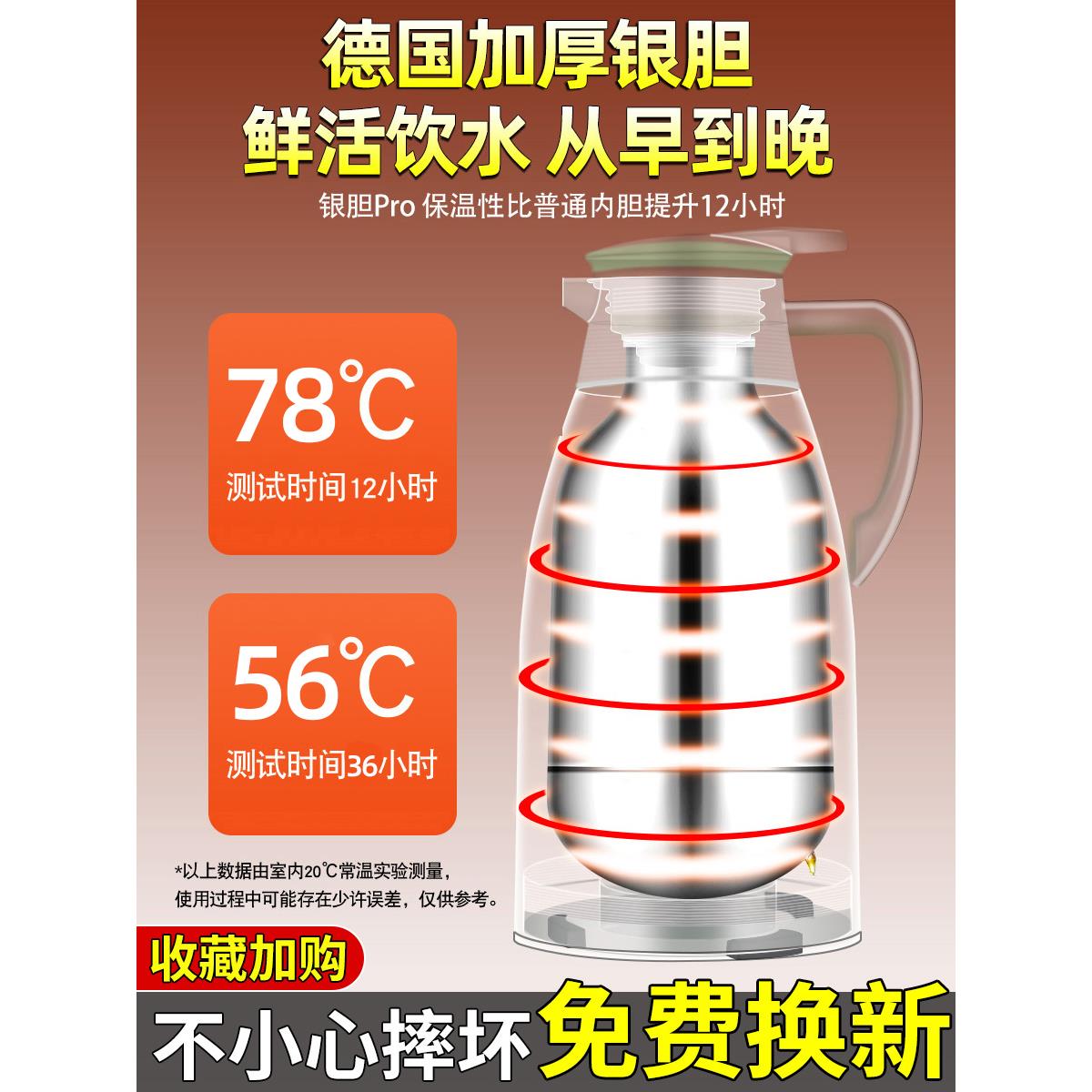 家用保温壶易清洗热水瓶保温暖壶老式开水瓶学生宿舍大容量茶瓶