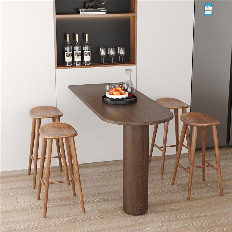 吧台凳现代高脚凳简约酒吧椅实木吧凳家用岛台凳餐厅吧台椅子
