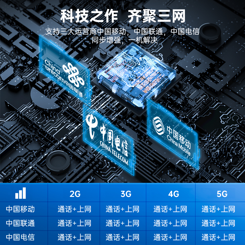 手机信号增强接收放大器家用移动联通电信三网合一4G山区加强器