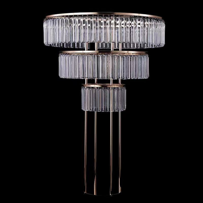 透明亚克力多层烛台婚礼现场酒店西餐厅主桌花器布置