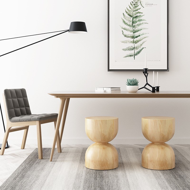 厂家实木木墩子原木树桩木桩日式饭店矮凳子家用餐厅等候椅子