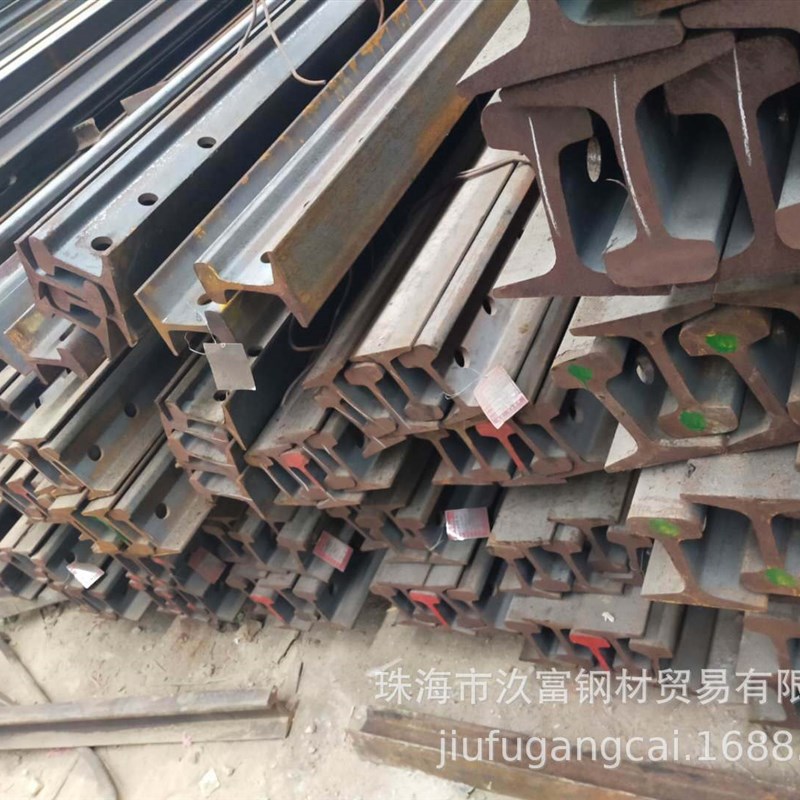 珠海钢轨 QU120重轨 43公斤轻轨  22公斤钢轨 压板轨道钢螺栓