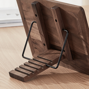 木质阅读架桌面学l生读书架看书支架可调节夹书器书夹固定放书神