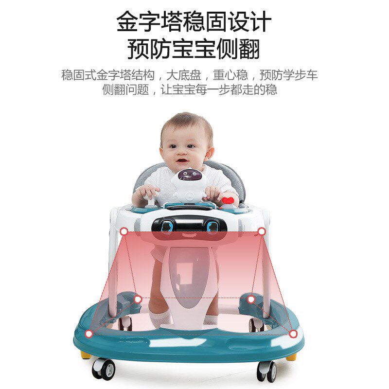 婴幼儿学步车可坐可推学行车2025新款防o型腿婴儿多Y功能防侧翻
