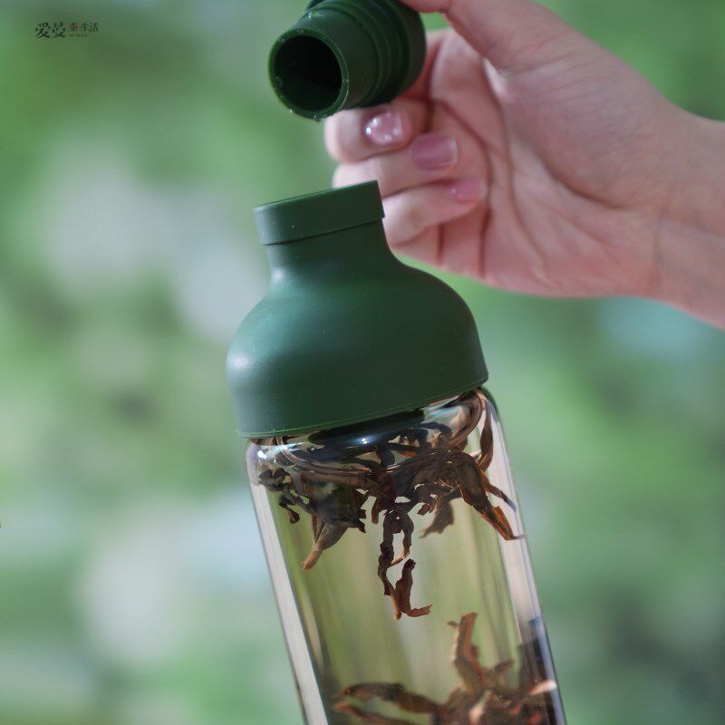 爱曼器加厚玻璃冷萃壶冷泡瓶x过滤矽胶盖红茶单丛冷泡瓶大容量滤