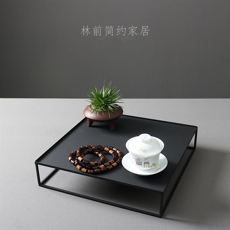 铁艺展示架茶棚方形乐铁置物w架陶瓷展示架茶道配件收纳柜功夫茶