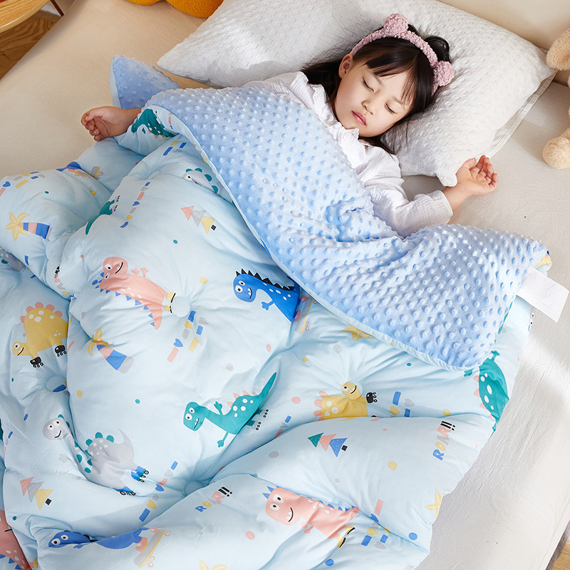 儿童豆豆毯子新生婴o儿毛毯加厚冬季宝宝豆豆被秋冬推车盖毯小被