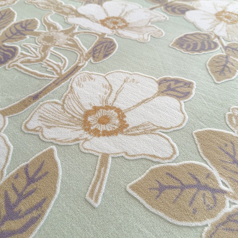 加厚加绒立体雕h花绒秋冬榻榻米床盖床单2024新款炕盖被套定制