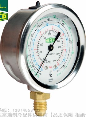 REFCO/威科压力表MR-202/302-DS-R12/R22/R134a