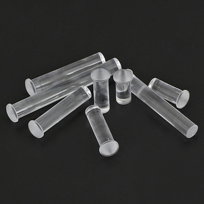 4mm直径导光柱蘑菇头带卡痕透明导光棒 F4led贴片指示灯珠导光帽