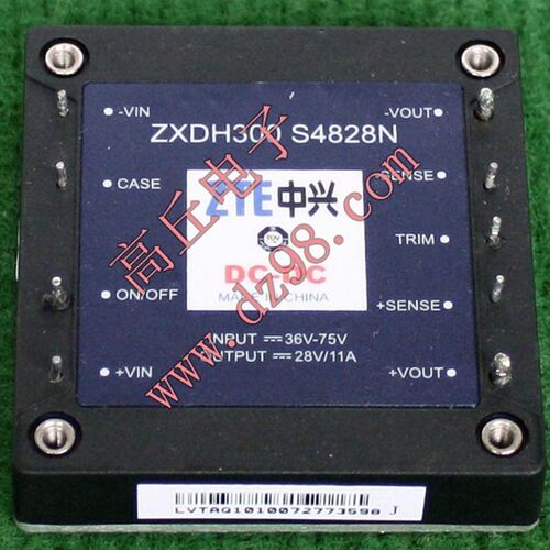ZTE ZXDH300S4828N 300W电源模块 输入36V-75V隔离输出24V 28V